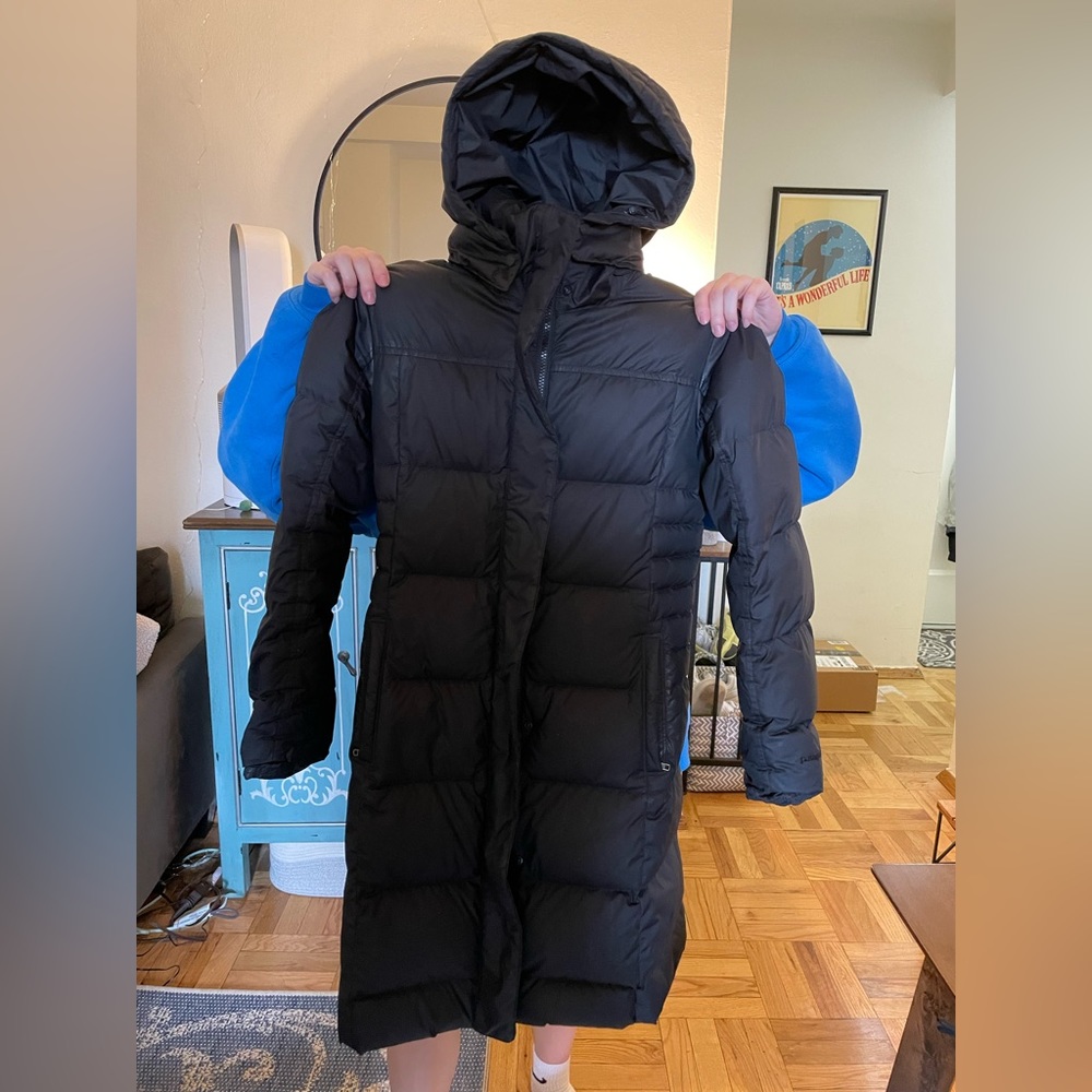 Women’s patagonia long down jacket